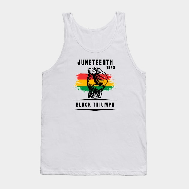 Black Triumph, Juneteenth 1865 Tank Top by Artisan